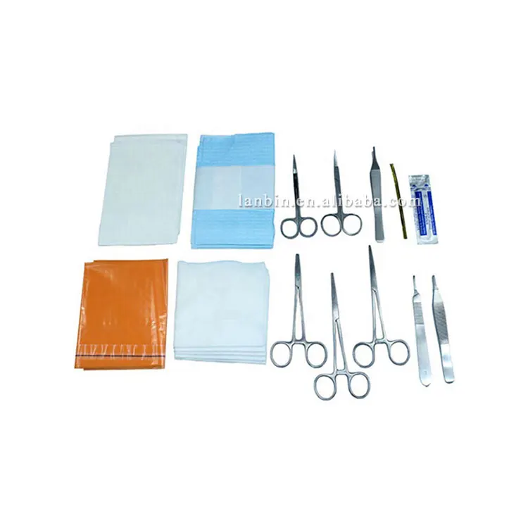 Disposable medical suture materials instruments complete suture practice kit for medical students