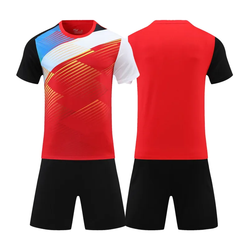 Cheap double eye fabric soccer jersey support custom name and number tracksuit customizable jersey football