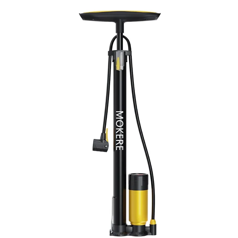 Hot Selling Durable Bicycle Hand Air Pump Thickened Carbon Steel and Plastic With Pressure Gauges