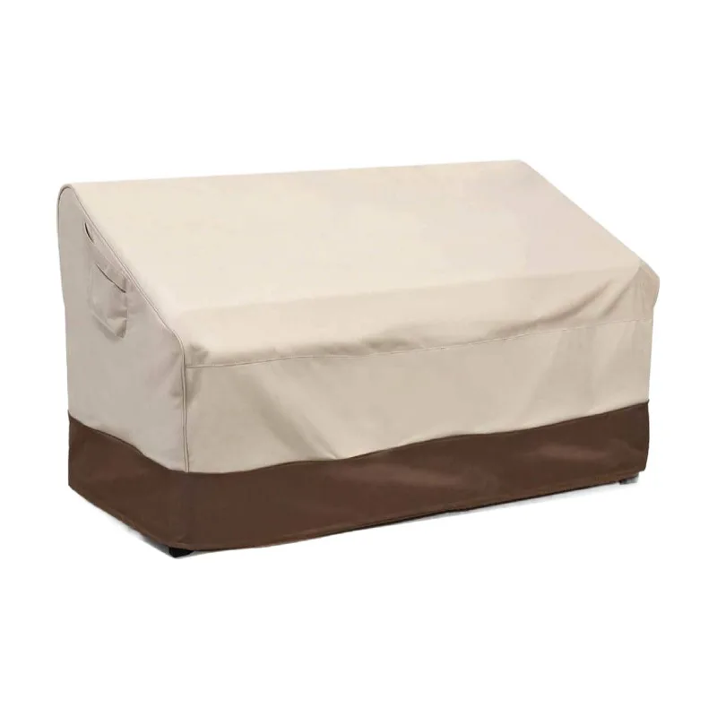 New design popular Large Size outdoor waterproof Oxford Cloth 3 seater Patio bench Covers With Air Vent
