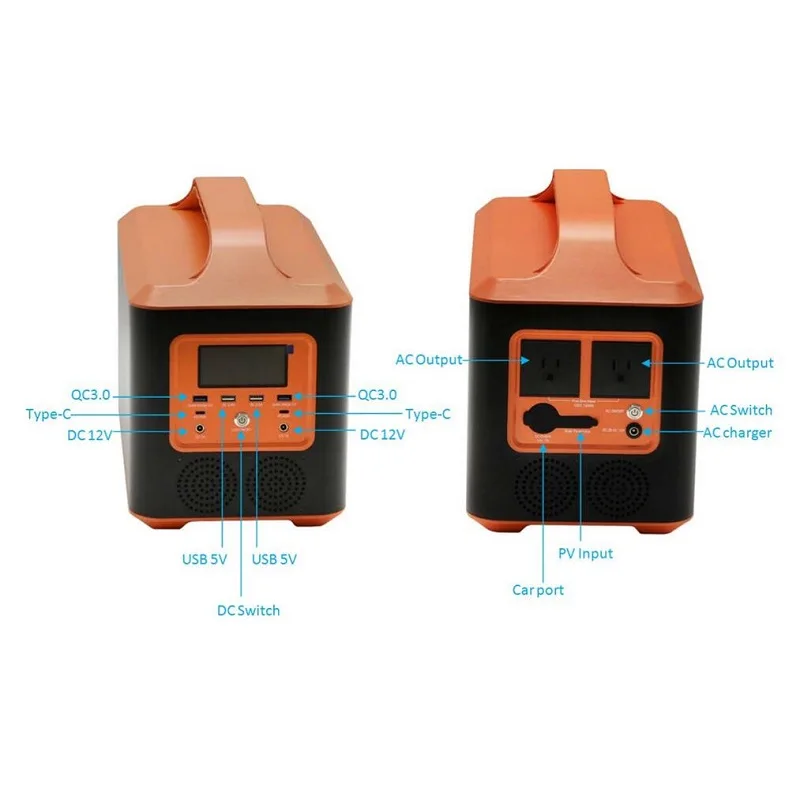 Solar Light APP Outdoor Inverter with Battery Price Lithium Ion Solar 10V Batteries Portable Power Bank Station 1280wh 24V 50ah