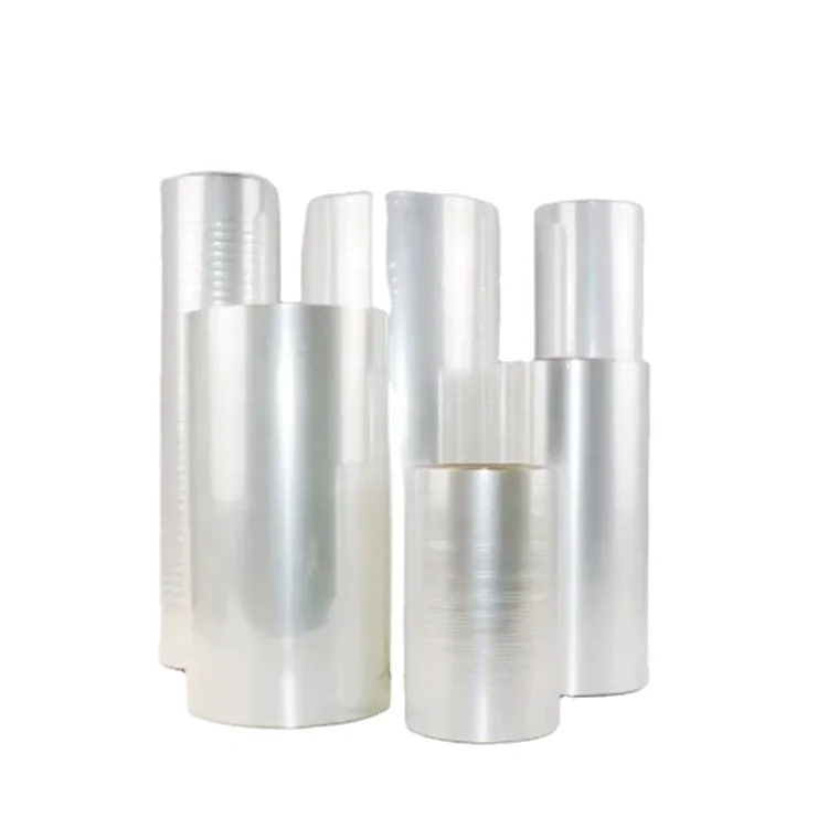 12 mic POF heat shrink plastic stretch film for iphone gift wrap with slide cutter boat shrink wrap plastic packaging material