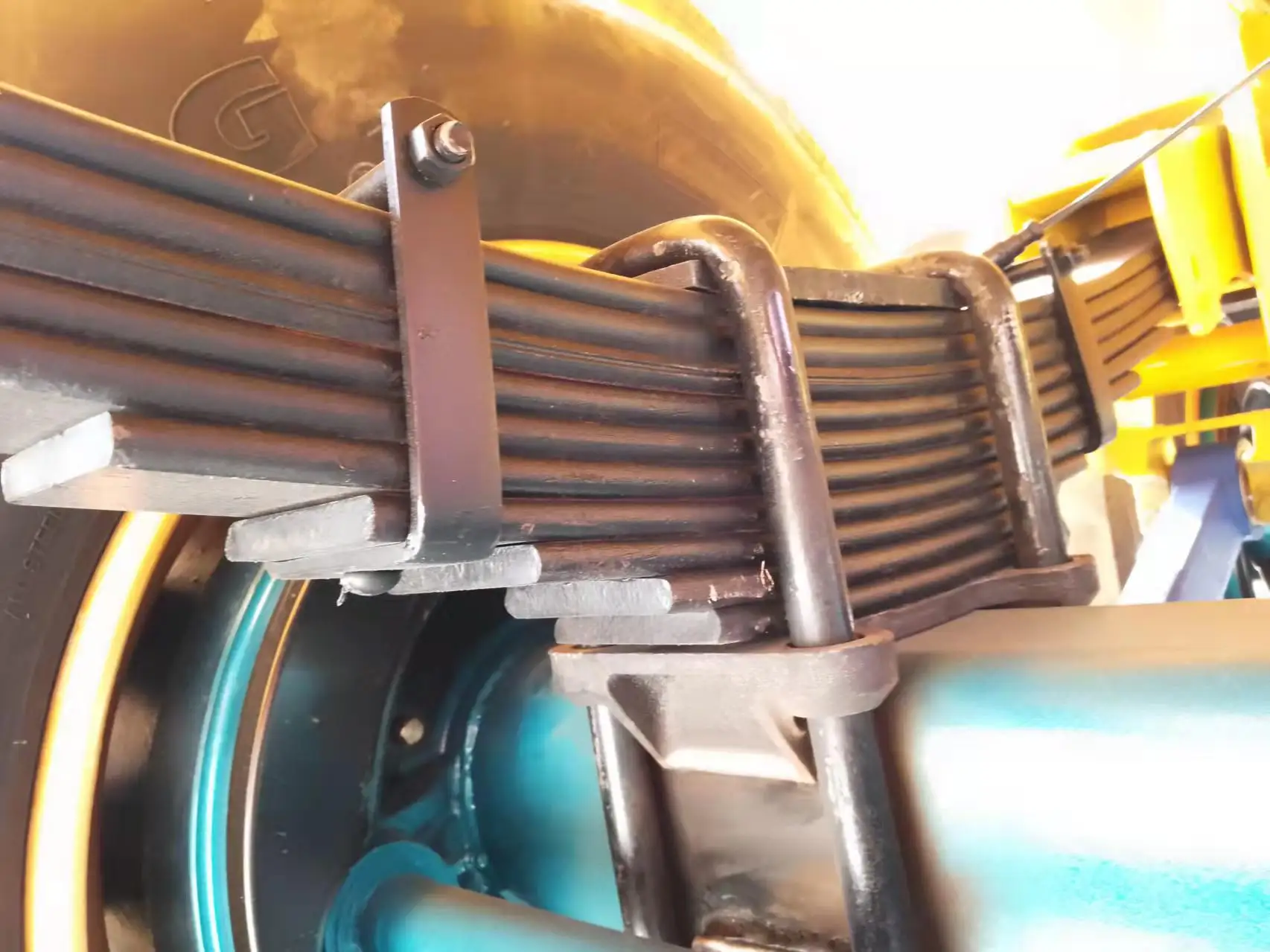 90mm 120mm Width New Used Truck Trailer Spare Parts Steel Leaf Spring