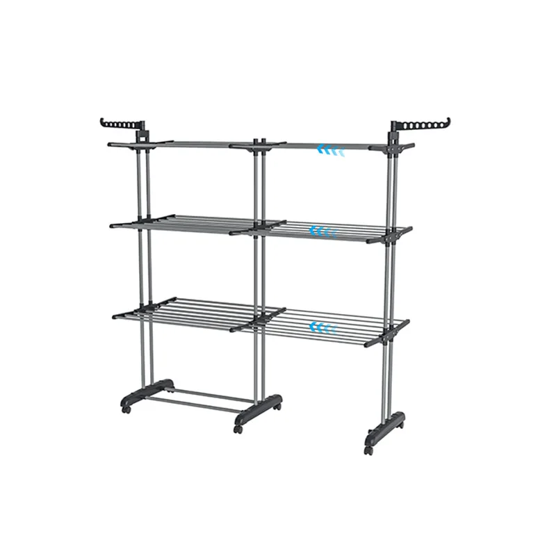 4 tier extendable clothes dryer rack foldable drying clothes rack rolling with casters easy to move clothes laundry