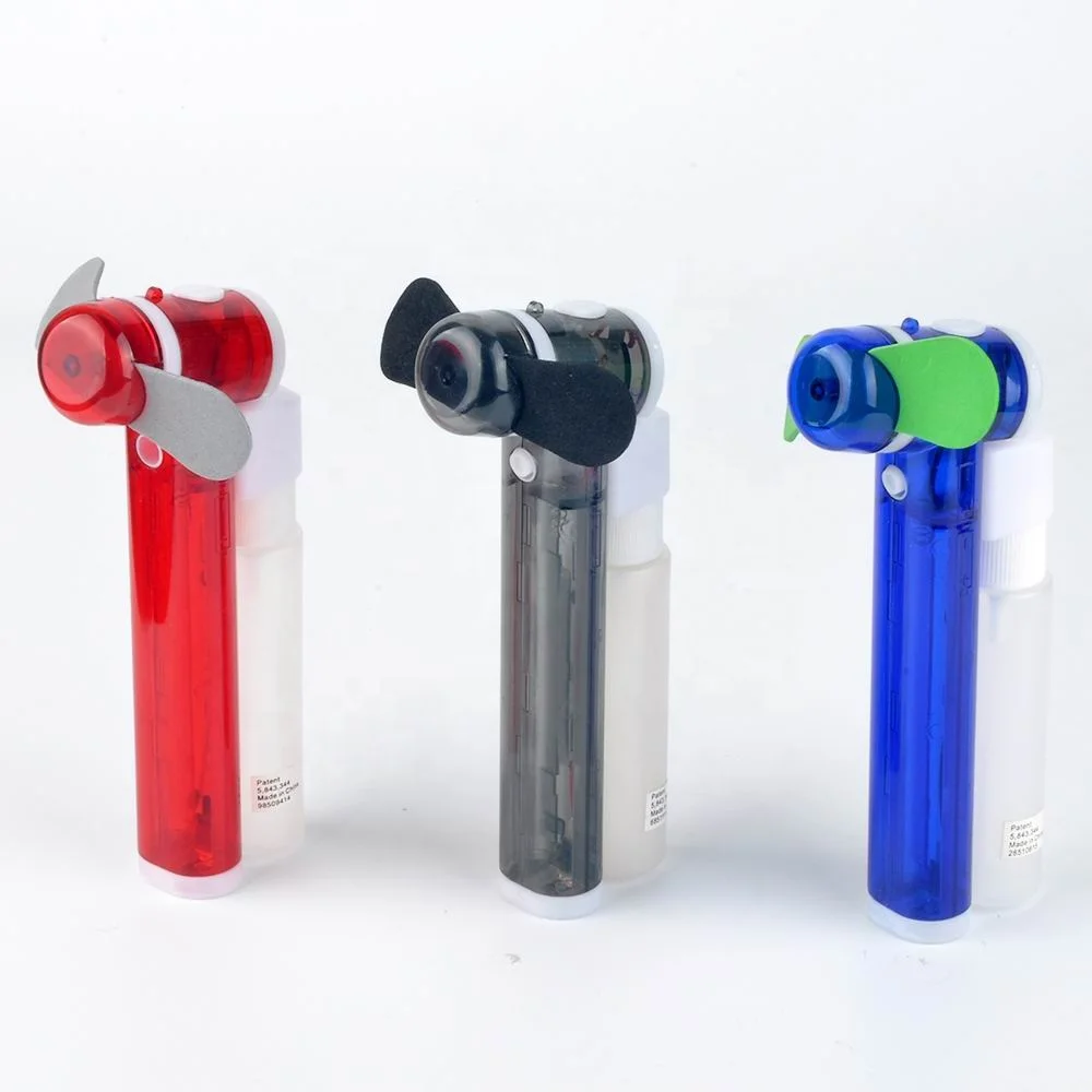 Hot Sale Promotional Hand Held Mini Mist Fan Water Cooling Battery Fan