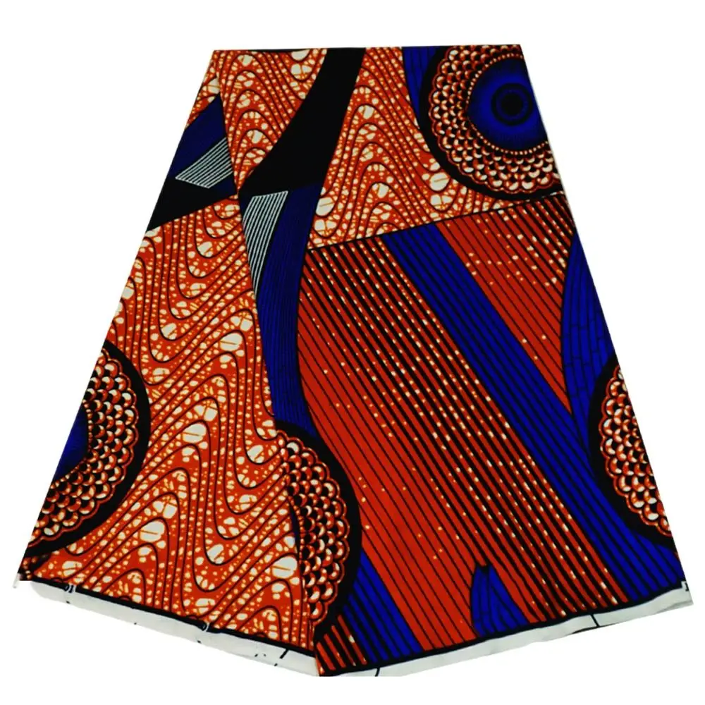 Wholesale Colorful Ankara Fabric Original Real Wax 100% Cotton African Wax Print Fabric Hollandais Style