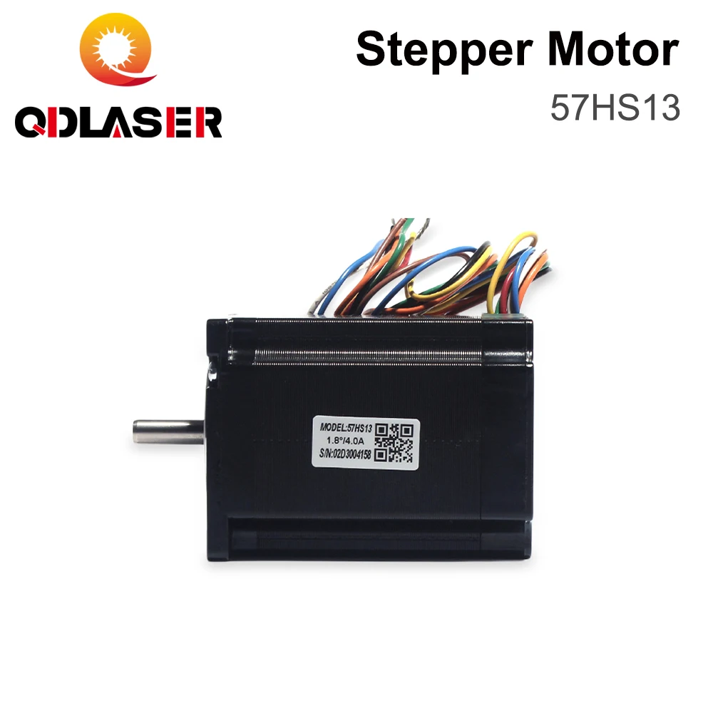 QDLASER Leadshine 57HS13 2 phase Stepper Motor for NEMA 23 4A Length 76mm Shaft 6.35mm (0.25 inch) 1.8N.M Holding Torque