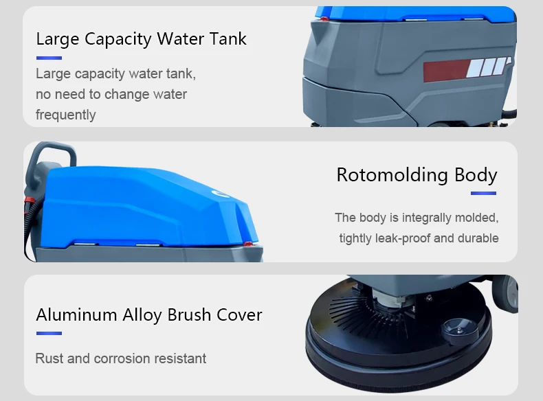High Performance Durable Hand Push Floor Scrubber