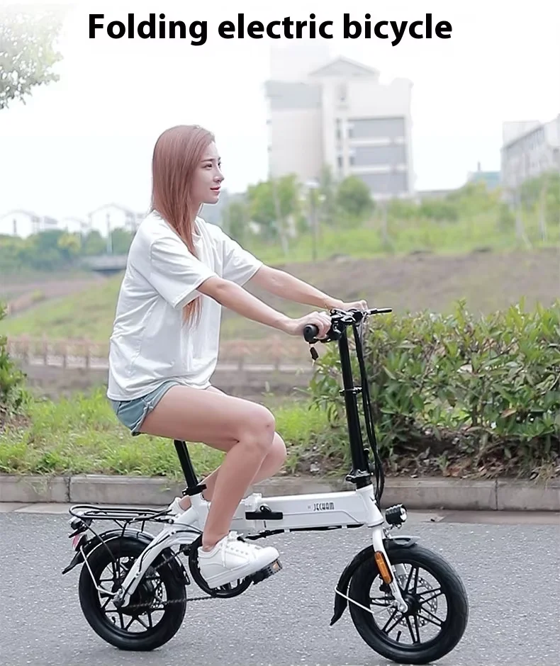 250W Motor Electric Scooter Bicycle High-Speed Pedal Vehicle Rear Hub Motor 48v Battery 3-Speed Gears Adults Disc Brake City Use