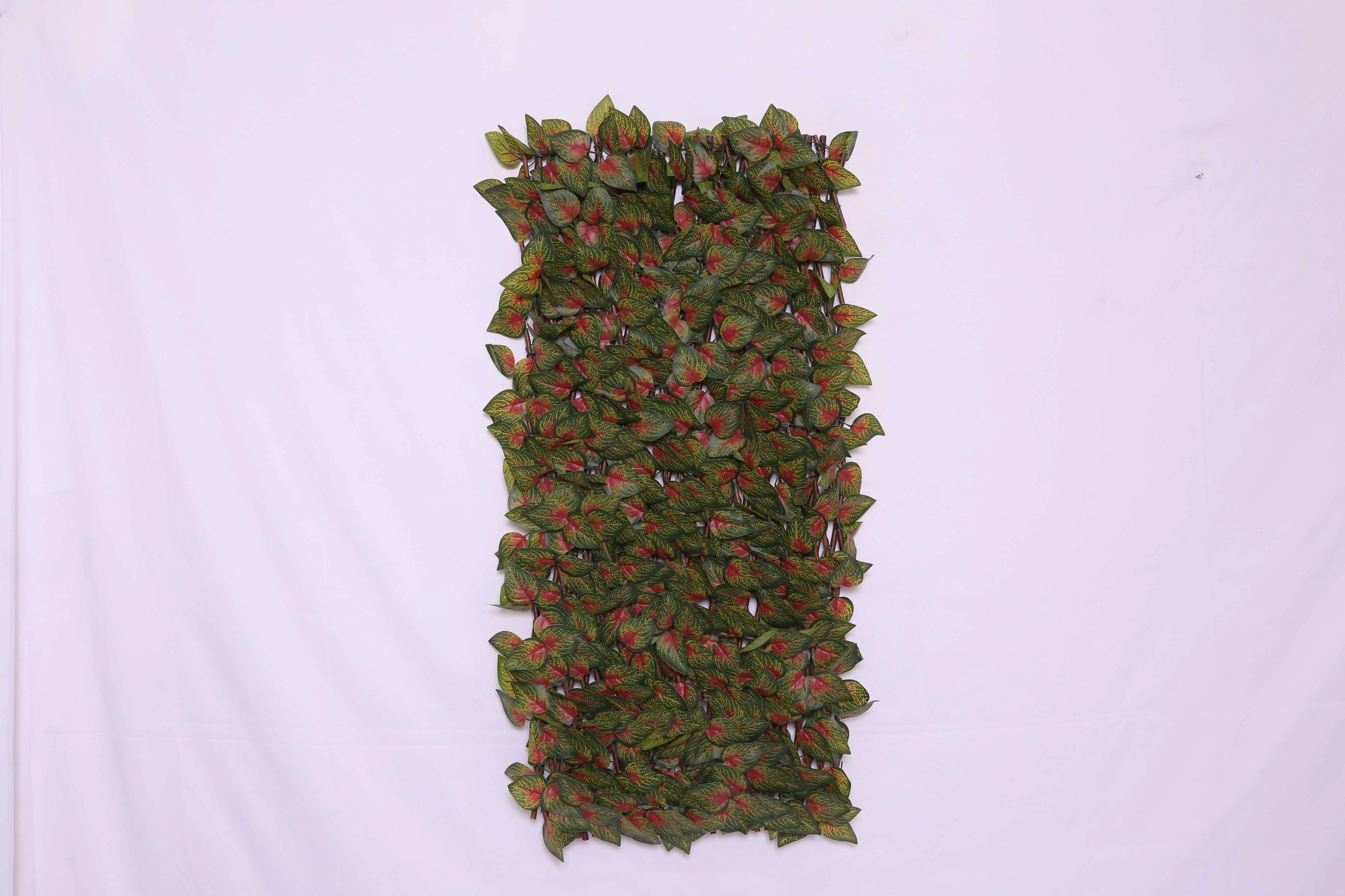Indoor Outdoor Use Artificial Realistic Leaves And Hedges Adding Nature Space Green Leaf Fence