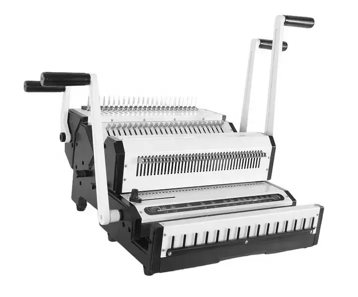 The new 2022 efficient bind CW2500 Multifunctional comb and wire Multifunctional binding machine