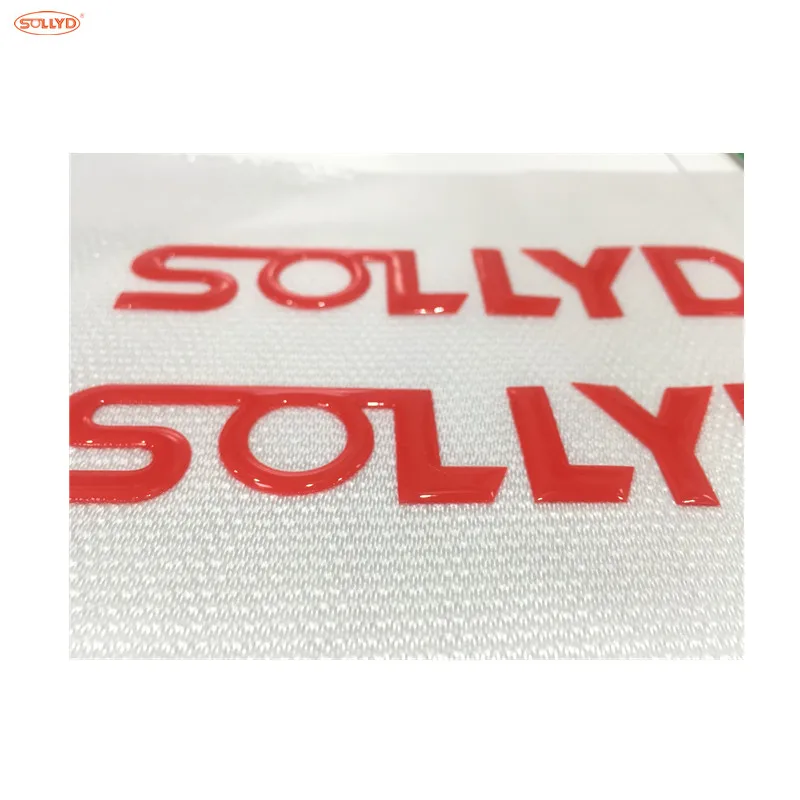 Sollyd manufacture Textile Screen Printing Silicone ink glossy or matte rubber ink for woven fabric garments printing clothes
