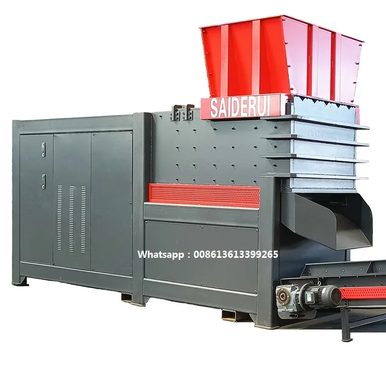 Metal scrap shredder / Scrap Metal Shredding and Recycling Machine / Aluminum Car Engine Crusher