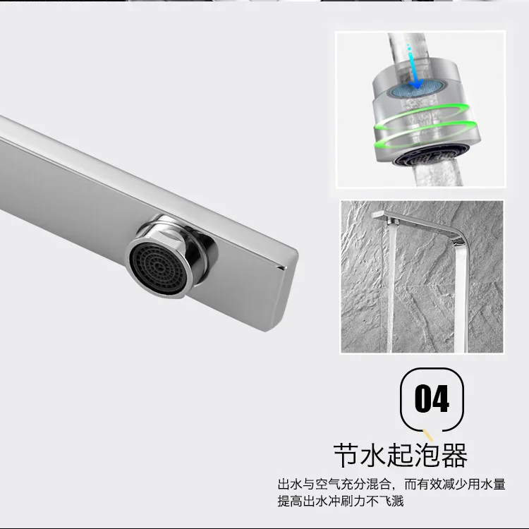 Hot selling all copper ceramic core kitchen faucet child lock faucet timed shower faucet