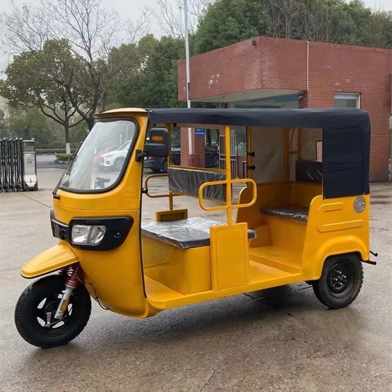 Electric Motorcycle E Rickshaw Trike 1000W Three Wheel Electric Passenger Tricycle