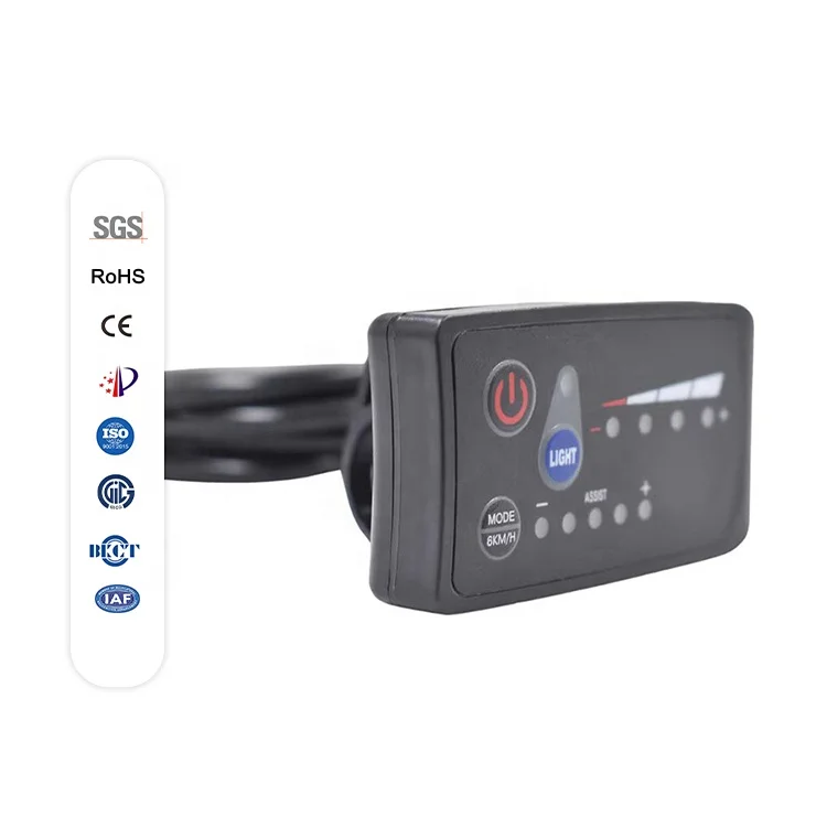 E-Bike Mini Lcd Meter Lcd Display Compatible 24V 36V 48V Kt Controller Electric Bike Conversion Kit