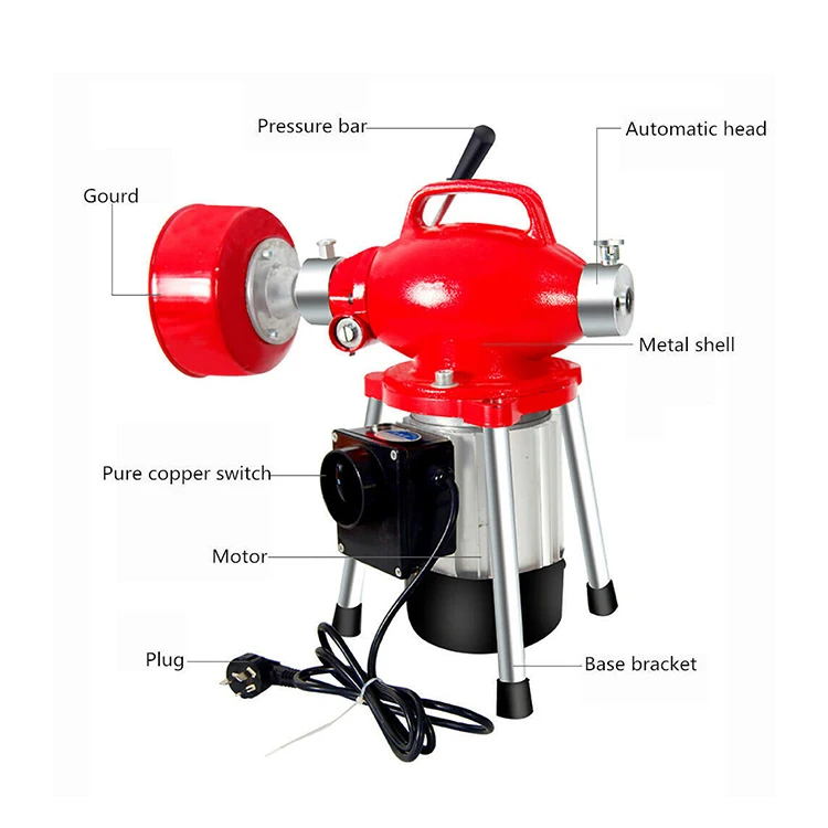 Hottest household sewer cleaner equipment electric sewer  water pipe cleaning machine drain snake machine