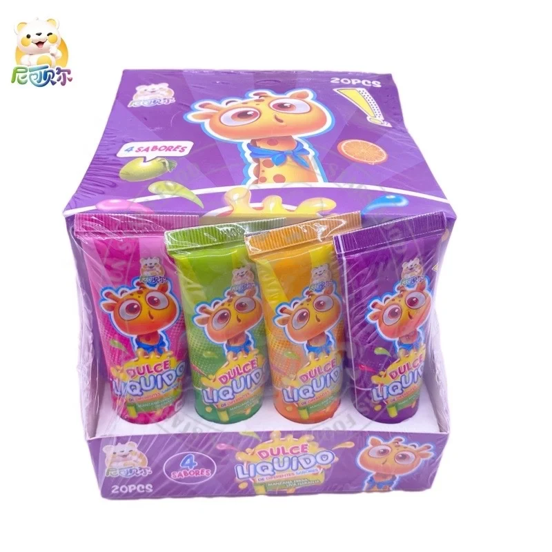 Liquid Bubble Gum Wholesale Fruity Flavor Tube Toothpaste Chewing Gum For Kids