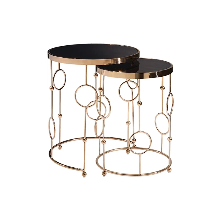 Высококачественная роскошная круглая мебель для гостиной, набор кофейного столика