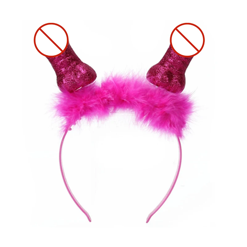 Novelty Penis Headband Adult Games Tiara for Girls Bachelorette Party Accessories