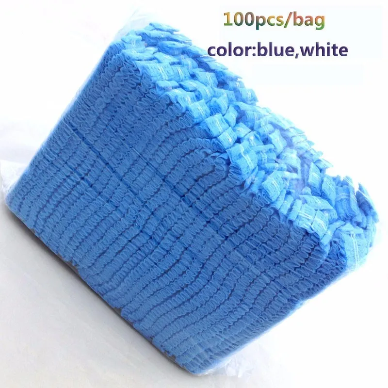 disposable hairnet mesh Spunbond Bouffant PP Nonwoven Hair net Isolation Elastic Dustproof Mesh Mob Cap