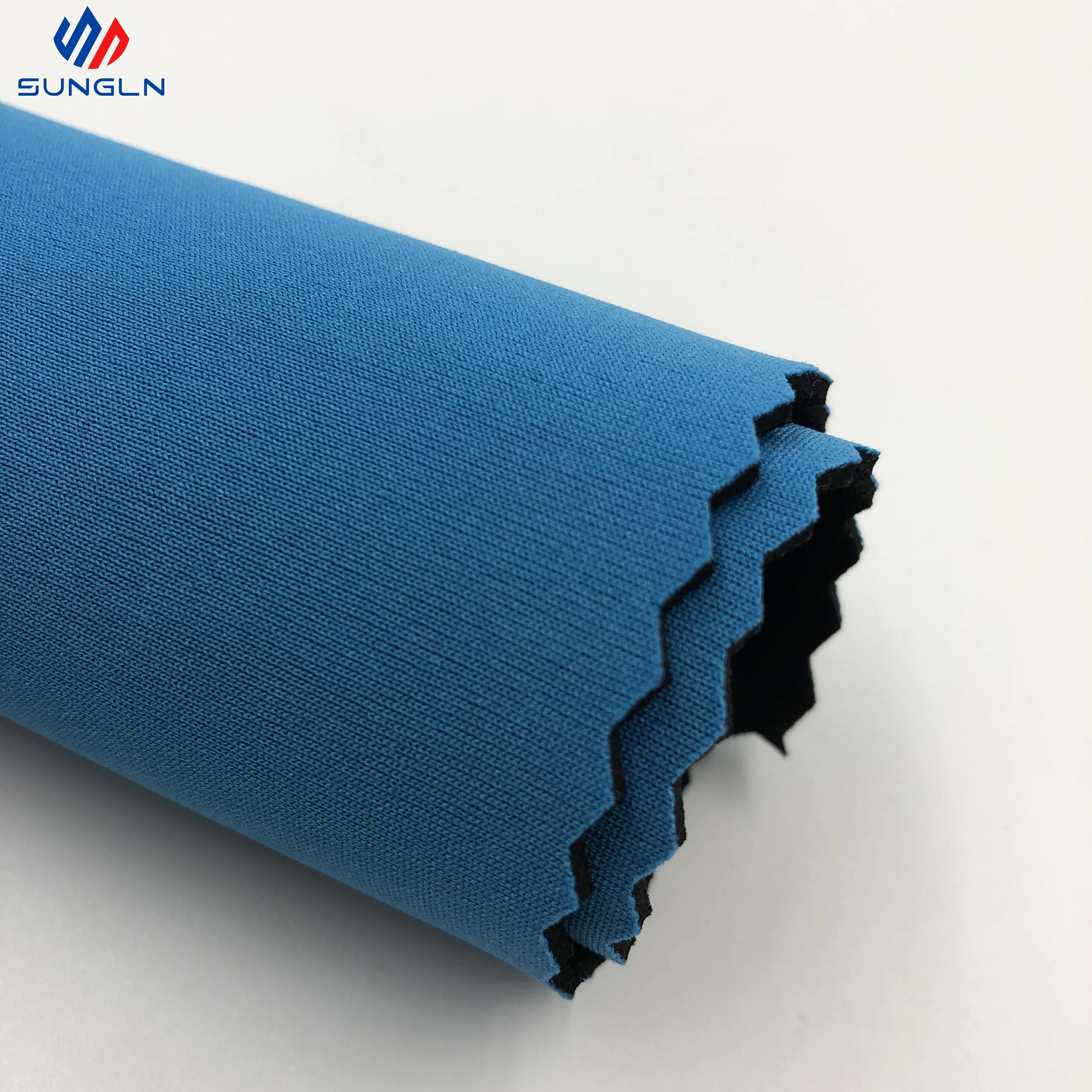 China manufacturer high quality neoprene breathable sky blue color neoprene  with polyester fabric