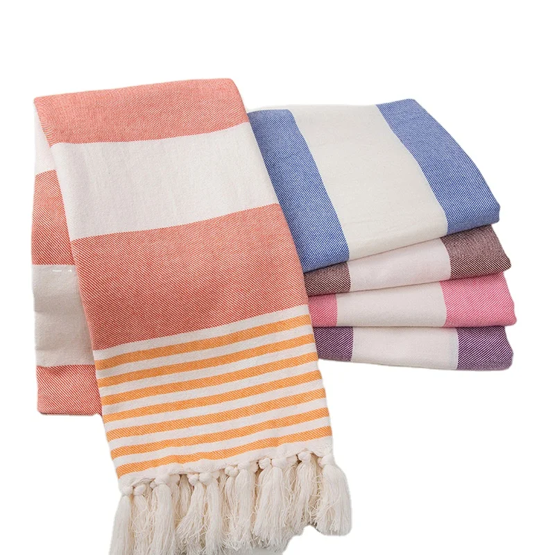 39x71 Oversized Turkish Cotton Beach Towel Pre-washed Light Weight Sand Free Quick Dry Turkish Towel Bath Towel for Yoga, Pool