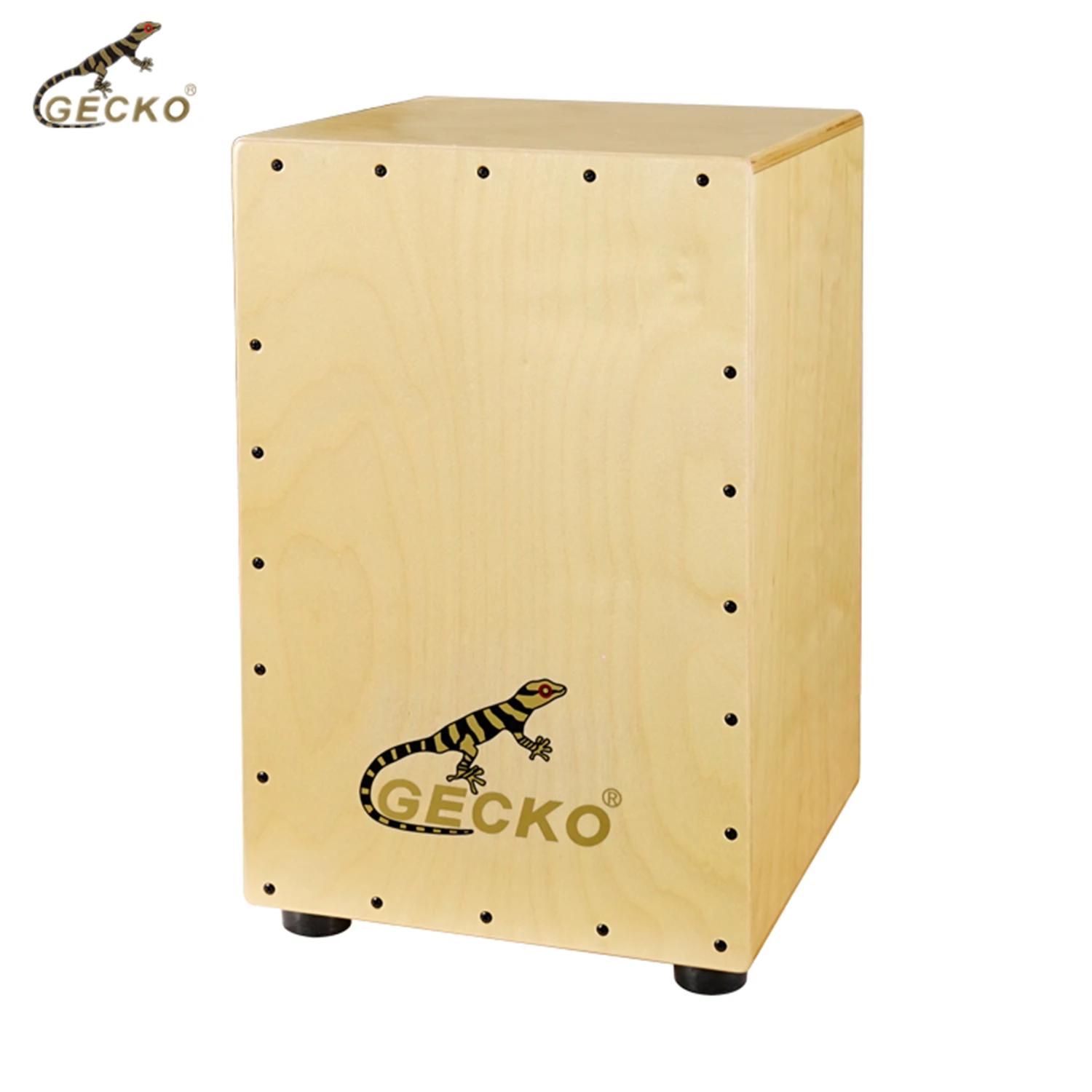 GECKO CL12N Cajon box drum Hot sale percussion instruments Manufacturer price full size Birch wood steel string cajon box drum