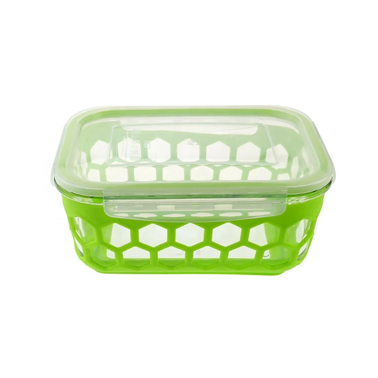 
High Borosilicate Glass Food Lunch Container With Bpa Free Airtight Lid 