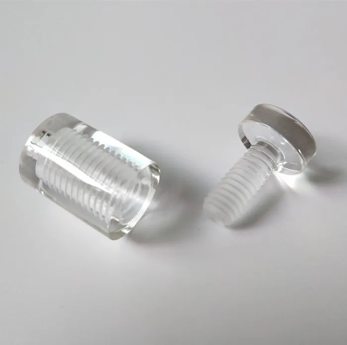 High Quality Great Hardness Durable Transparent Clear Acrylic Plastic Thum Screws