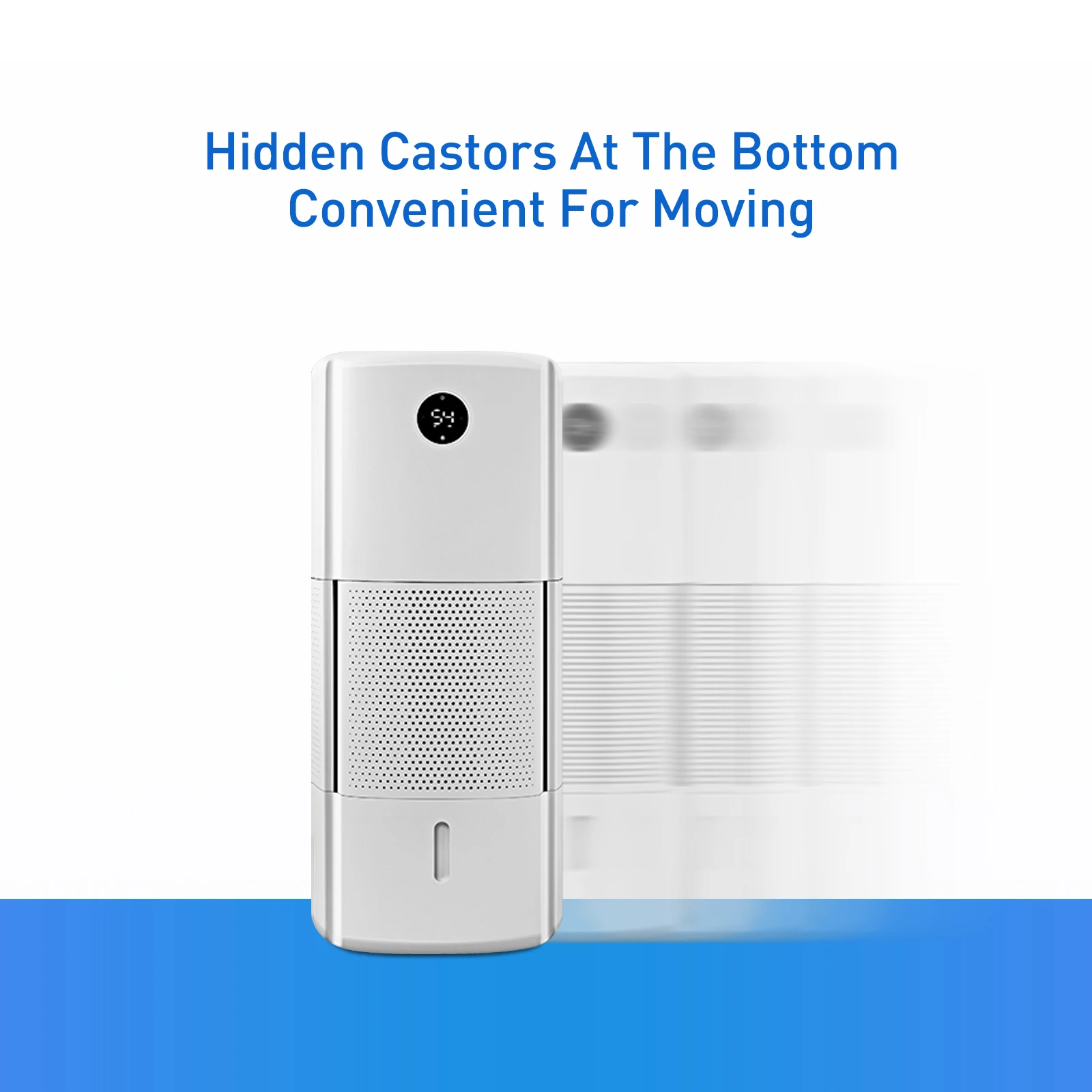 indoor large capacity air humidifier over 120 square meter Covering area Movable air humdiifier purifier