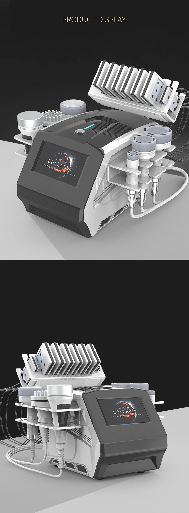 RF Tool 80K Cavitation Ultrasonic Body Slimming Machine Multi-Polar Radio Frequency Anti-Wrinkle Rejuvenation Skin Lift Tighten