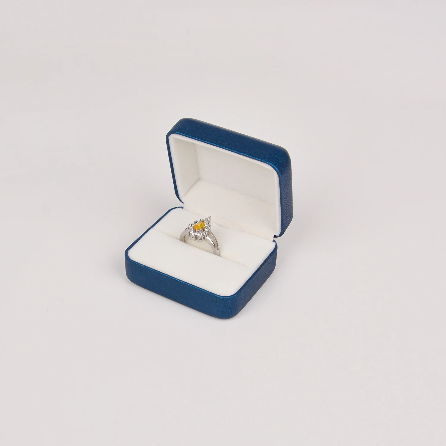 Wholesale Metal Earring Package Case Storage Pu Leather Jewelry Ring Package Box With Logo