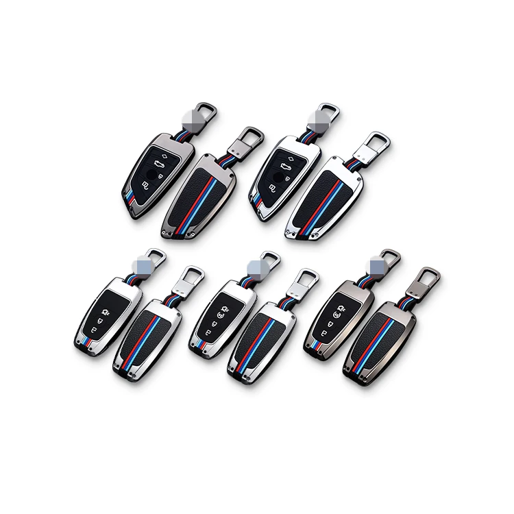 Car Accessories Car Remote Key Keyring Case Fob Cover Zinc Alloy Car Remote Key Case Full Cover Holder For H onda T oyota Auris