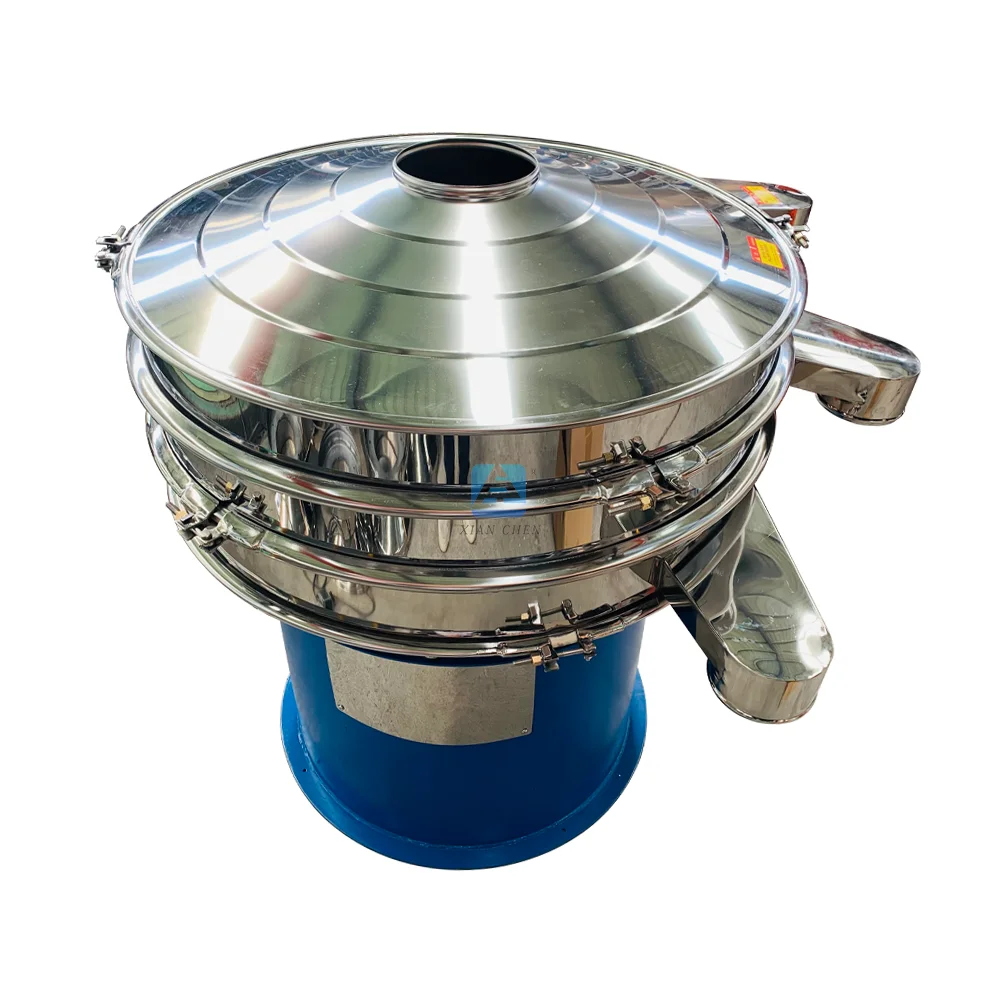 China Electric Sifter Round Vibrating Screen Sieve Rubber Granules Classifier Wear Resisting Impurity Removal Rotary Screen