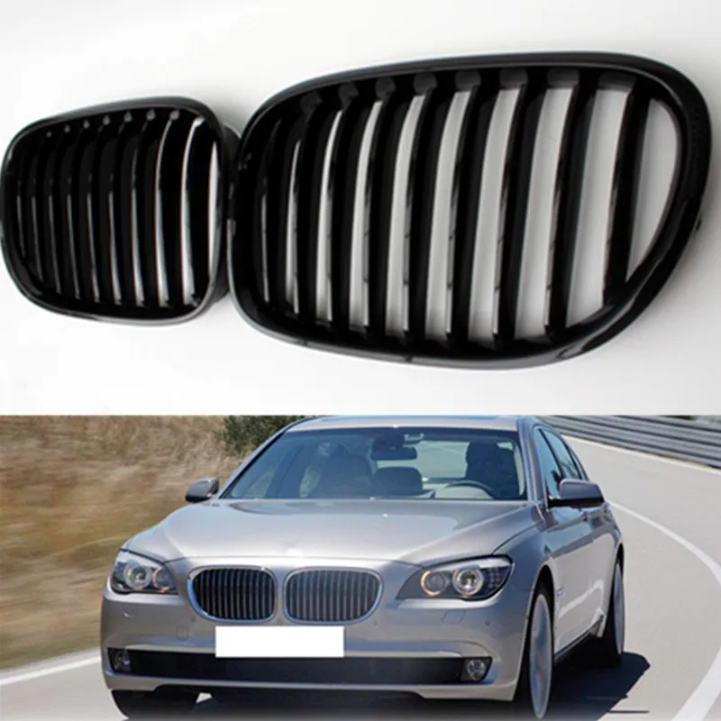 2008-2015 F01 F02 F03 ABS gloss black mesh front kidney 1-slat grill grille for bmw 7 series 4-door sedan