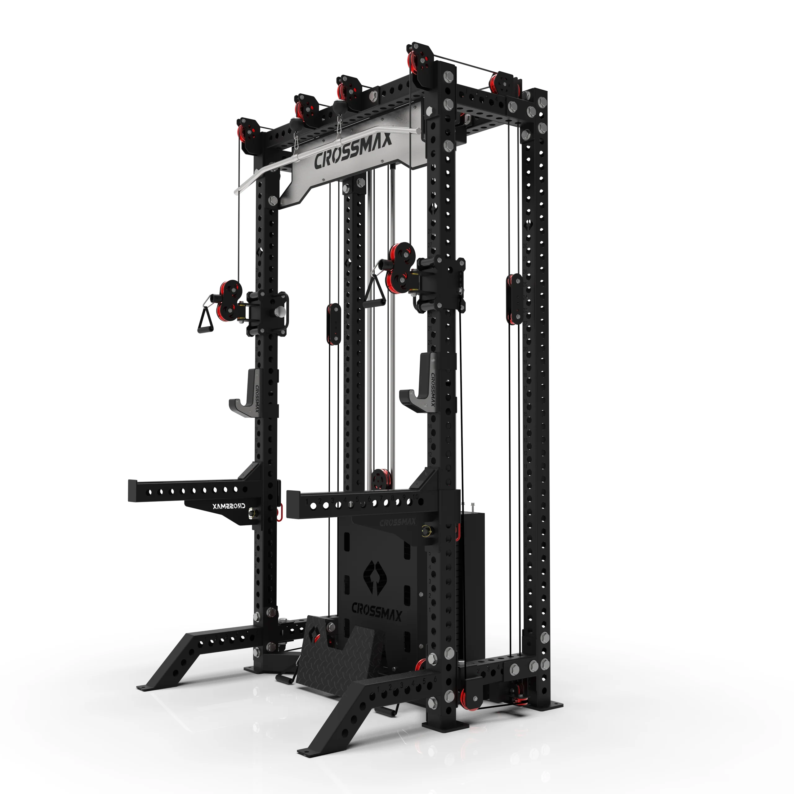 Newest Fitness Functional Trainer Crossover Cable Smith Power Rack Weight Cable Pully System Gym Smith Machine