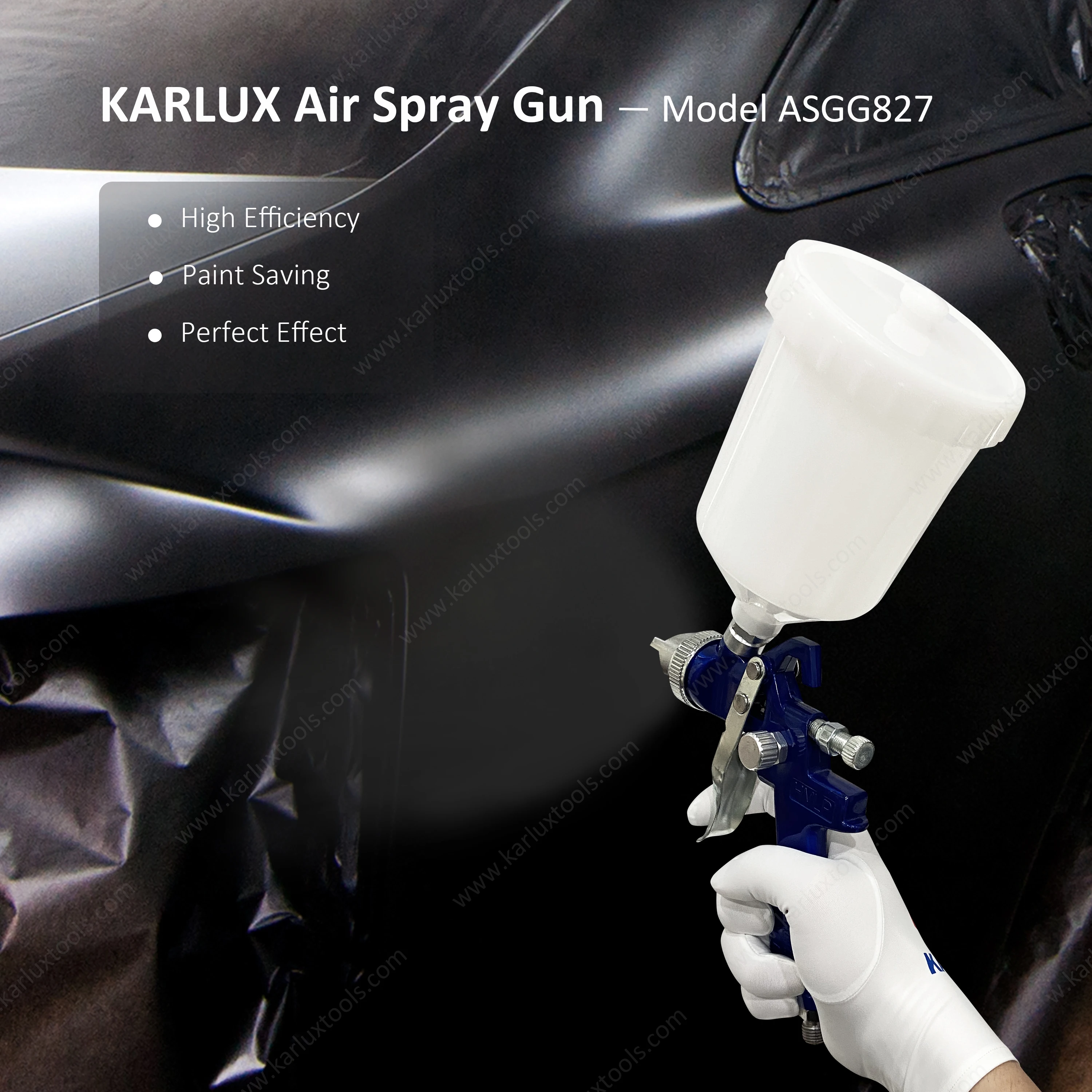 HVLP Air Pneumatic Gun Professional Car Paint Tool Pistol Air Spray Gun