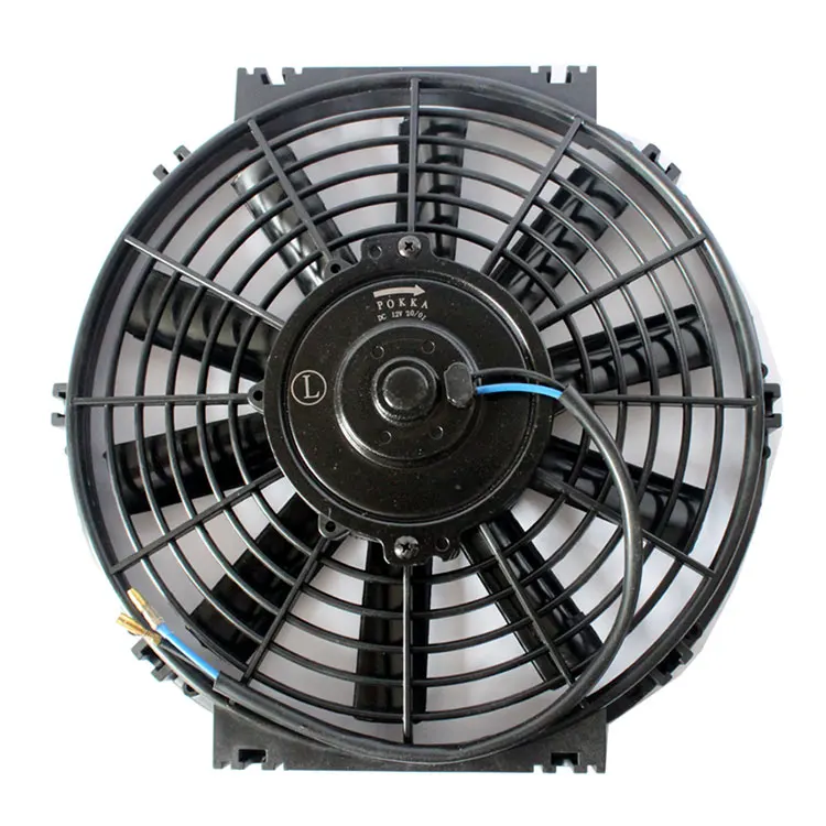 POKKA Wholesale Car Cooling Fan Radiator 10 Inch 24v 80w Car Air Conditioner Condenser Fan Motor