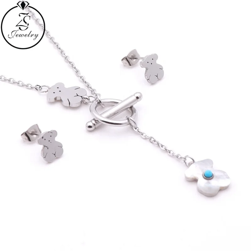 
Hot Selling Jewelry Stainless Steel 18k Gold Plated Necklace Wholesale Earing And Necklace Set Jewelry 