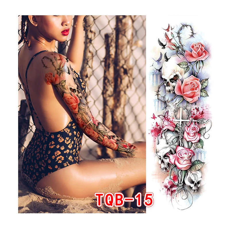 Manufacture Custom 3D Temporary Tattoo Sticker Japanese Style Design Henna Stencils Water Transfer Tatoo Ink Tatouage Tattoos