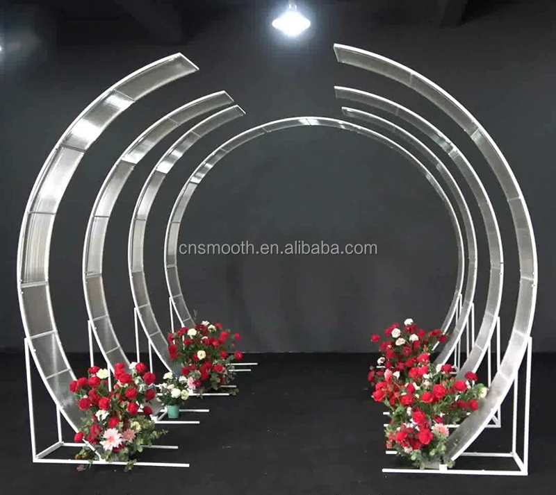 Wedding LED Arch Program Control Outdoor Wedding Arch Background Stage Decoration Metal Arch for Wedding Decoration