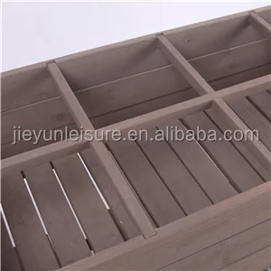 Jaalex Easy Assembly Outdoor 2 Tier Raised Garden Bed Wooden Planter Box For Home Decoration