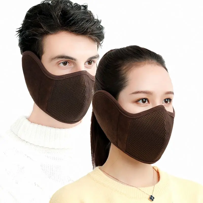 Wholesale Earmuffs winter new Dust mask Outdoor riding warm motorcycle Protect ear Sponge mask