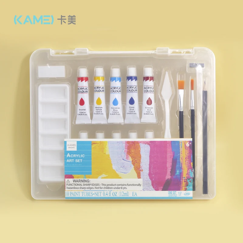 Hot Sale Eco-Friendly 10 Color Watercolor Paint Set for Art