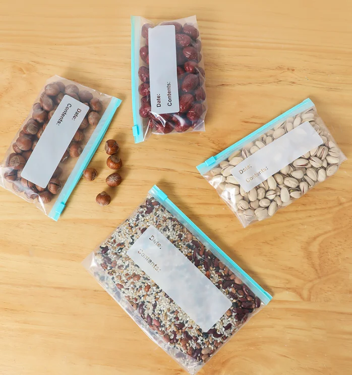 Fridge Keep Fresh Preservation Sealed Fruit Storage Vegetable Cold Self Sealing Zipper Slider Bag