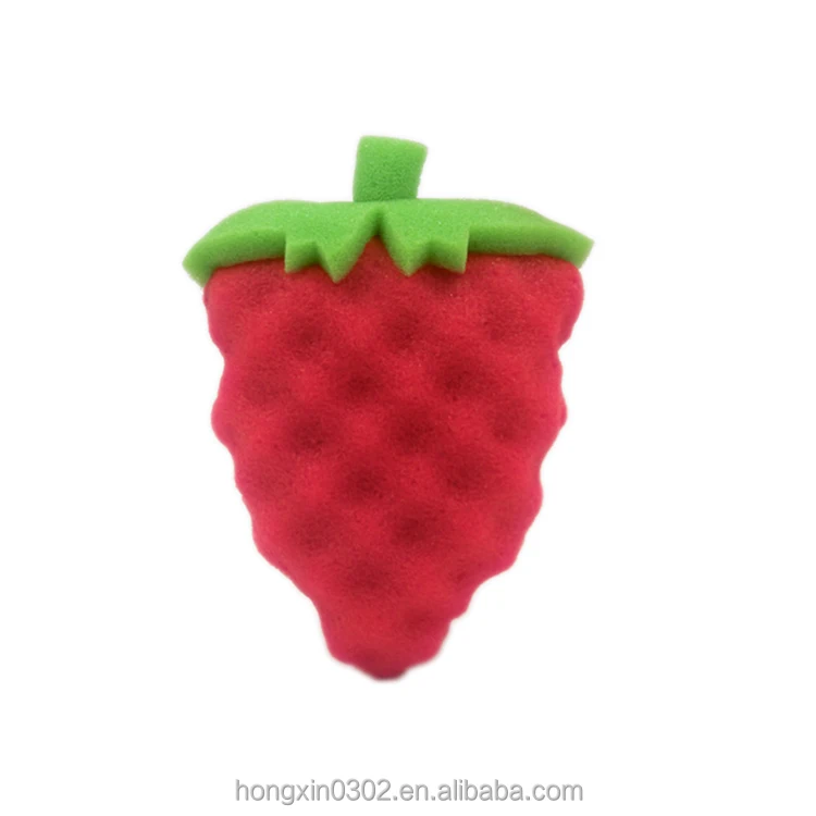 multi color super soft skin care wash cleaning fruit shaped body bath natural sponge cleaning sponge