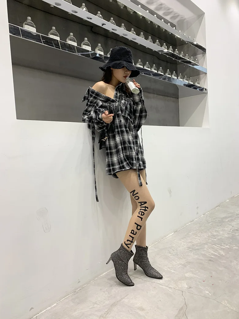 Большие размеры женские туфли для женщин и девочек, колготы средней длины сжатия полная печать логотипа для маленьких девочек колготки, чулки