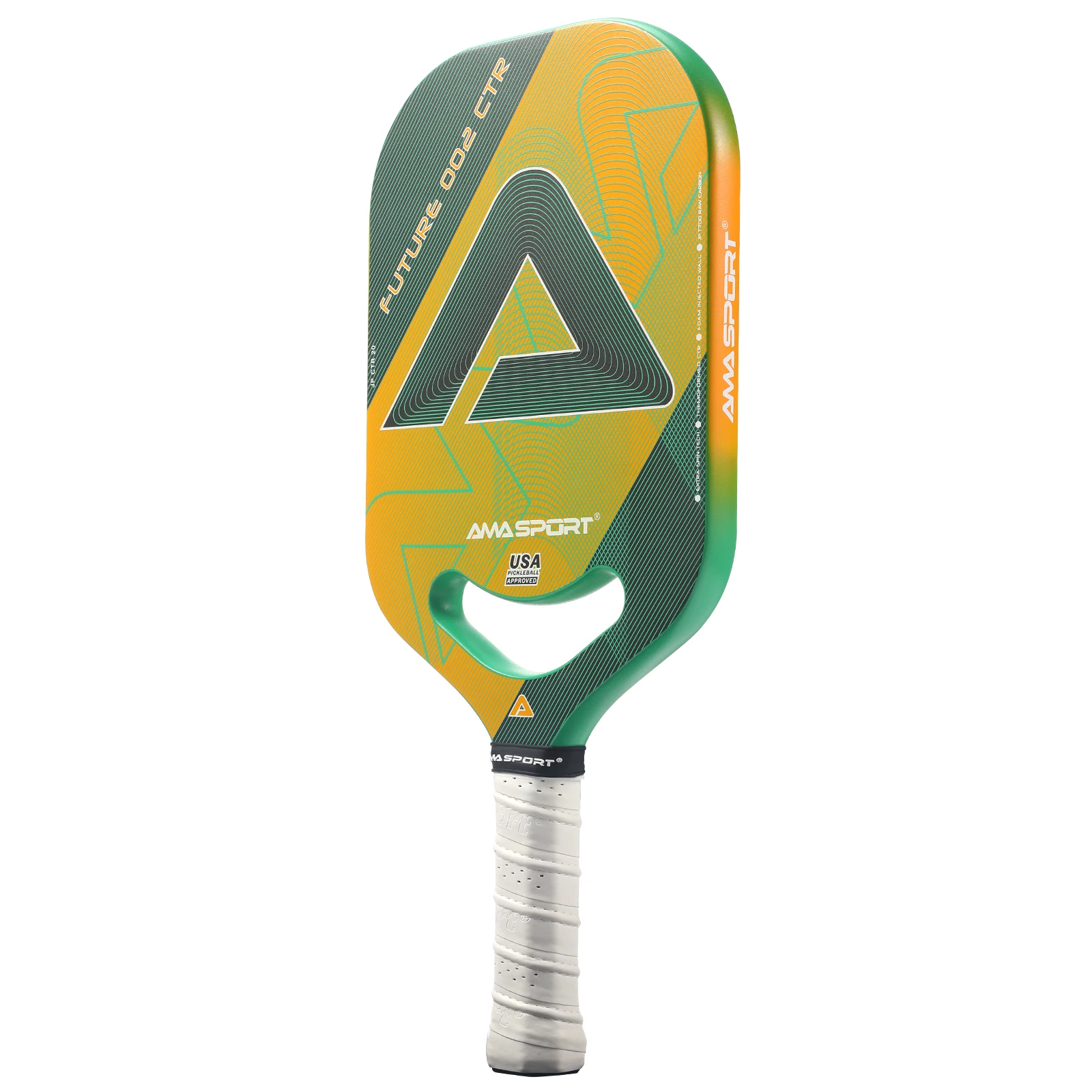 AMA SPORT Future 002 CTR 20mm Power Large Sweet Spot Custom Logo T700 Carbon Fiber USAPA Approved Pickleball Paddle