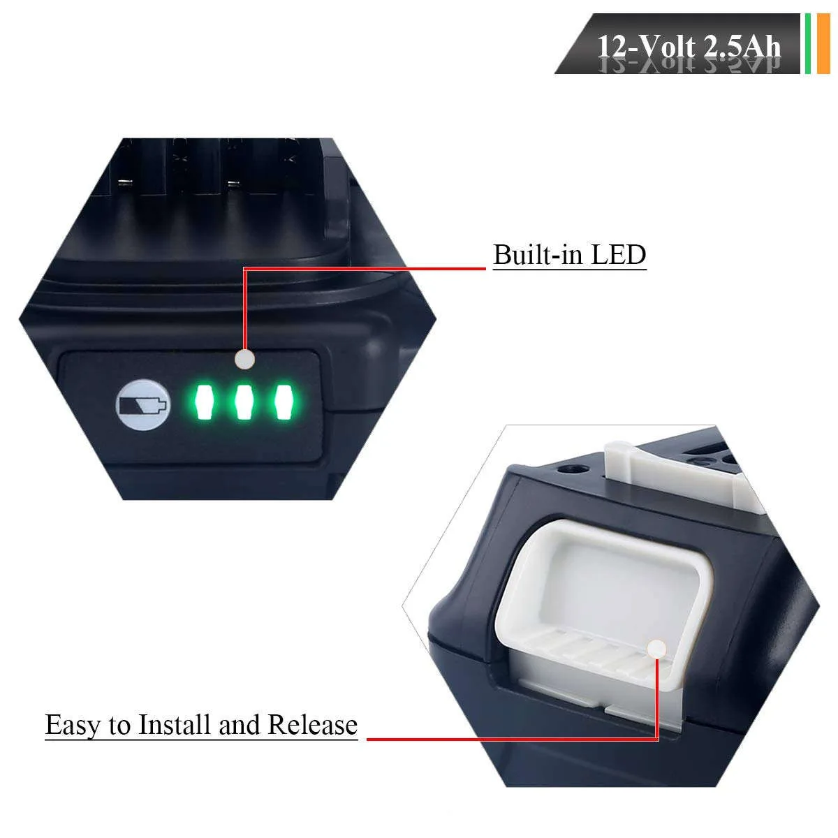 Replacement 12V 2.5Ah Battery for makita 12V Power Tools makita 10.8v battery